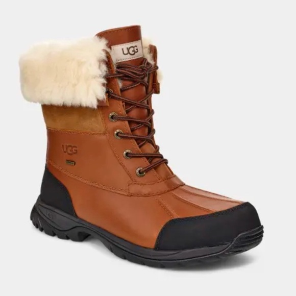 UGG Butte Cold Weather Boots, Brown Leather, Men's - Picture 1 of 10